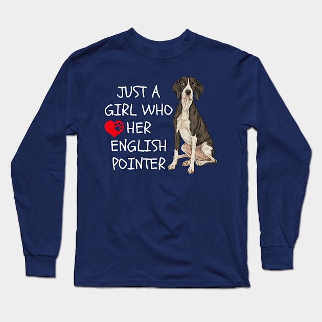 English Pointer Long Sleeve T-Shirt by Noshiyn